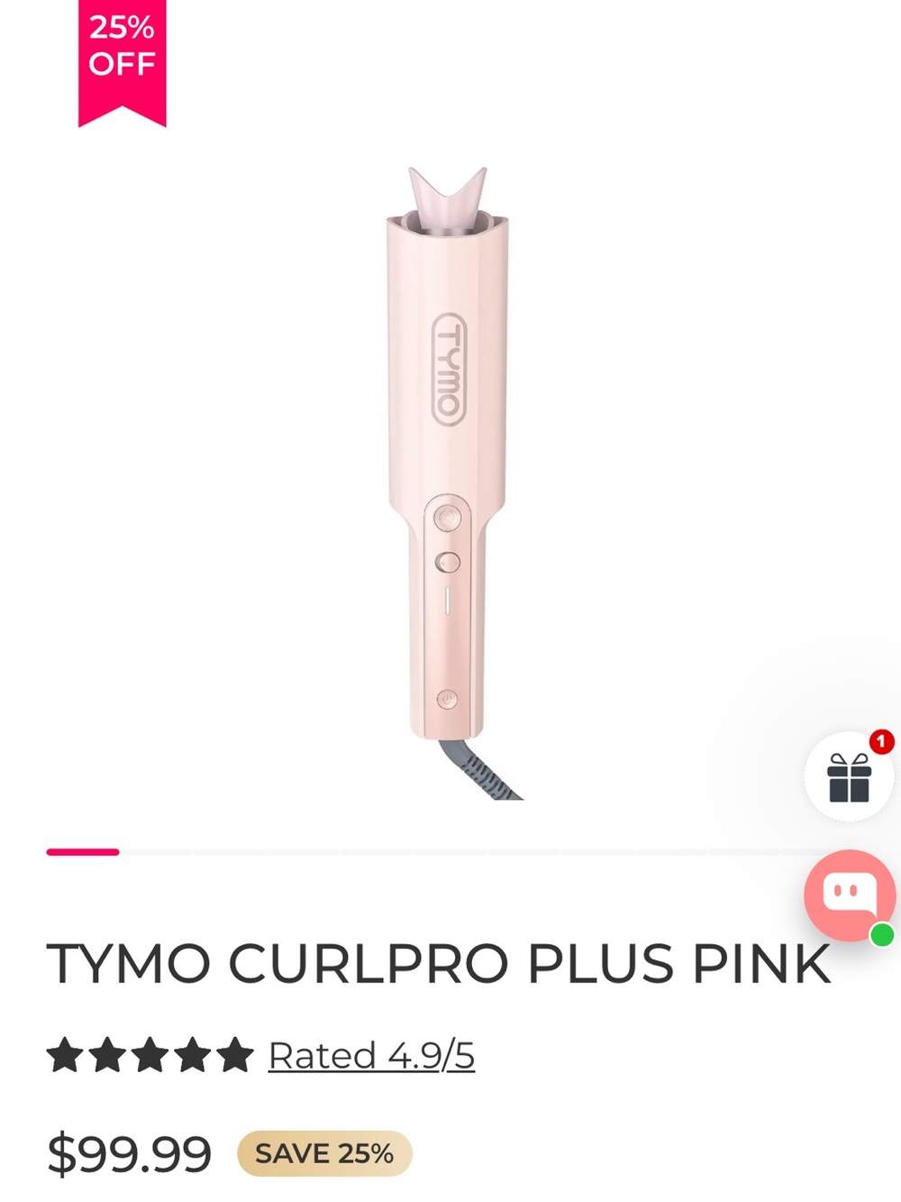 TYMO CURLPRO PLUS Automatic Curling Iron
